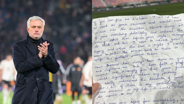 Mourinho, lettera speciale di un fan: “Mi hai cambiato la vita, vorrei lavorare con te” - immagine 1