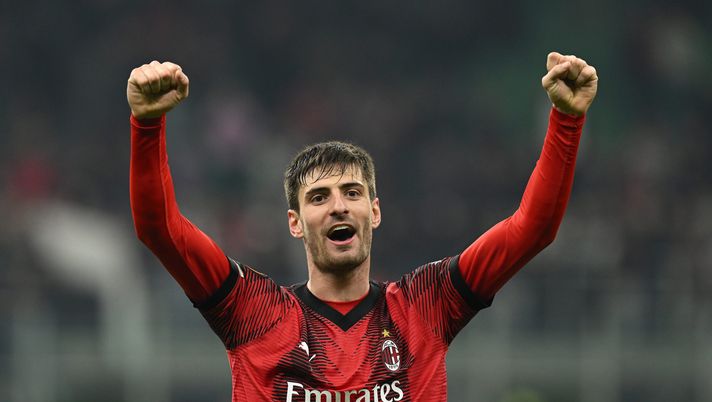 Matteo Gabbia AC Milan Milan-Rennes 3-0 Europa League 2023-2024