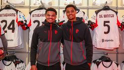 Tanti tifosi per Athekame e De Winter al Flagship Store di Via Dante