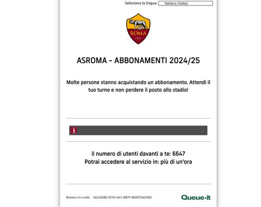 Abbonamenti Roma, inizia una nuova fase di vendita: file virtuali di oltre un’ora- immagine 2