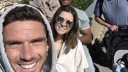 FOTO – Gosens si gode il pomeriggio a Firenze con la famiglia