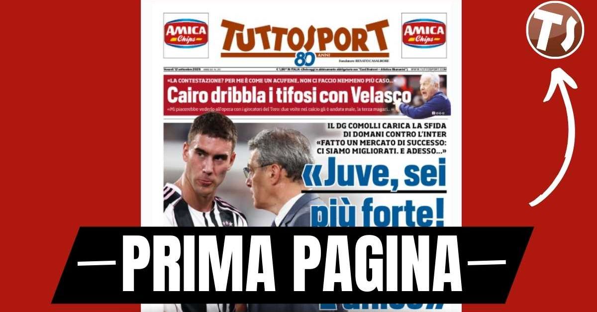 Prima pagina Tuttosport: Rabiot è già pazzo di Milan