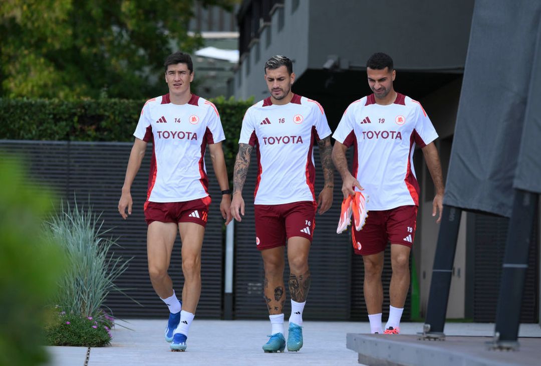 Roma, l’allenamento prima della partenza per la Svezia – FOTO GALLERY - immagine 9