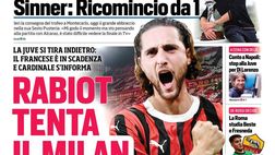 EDICOLA CDS / Rabiot tenta il Milan. Conte a Napoli: stop alla Juve per Di Lorenzo