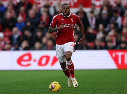 NOTTINGHAM, ENGLAND - FEBRUARY 17: Nuno Tavares of Nottingham Forest during the Premier League match between Nottingham Forest and West Ham United at City Ground on February 17, 2024 in Nottingham, England. (Photo by Eddie Keogh/Getty Images)