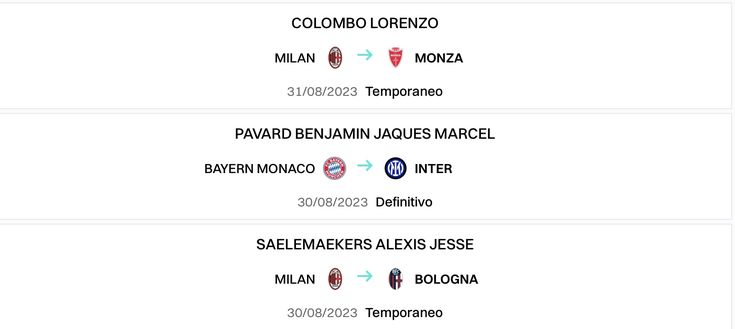 Calciomercato Milan Colombo Monza