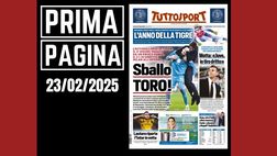 Prima pagina Tuttosport: Milan all’inferno. Sballo Torino