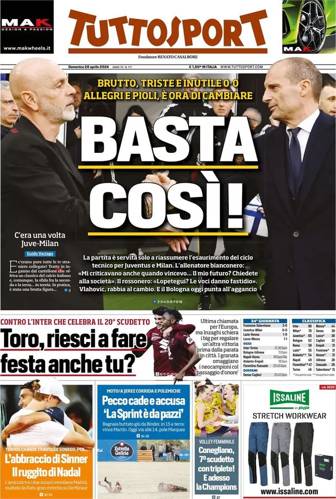 EDICOLA TS – Toro, riesci a fare festa anche tu? Contro l’Inter che celebra il 20esimo - immagine 1