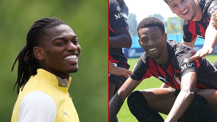 Cheveyo Balentien e Rafael Leao AC Milan