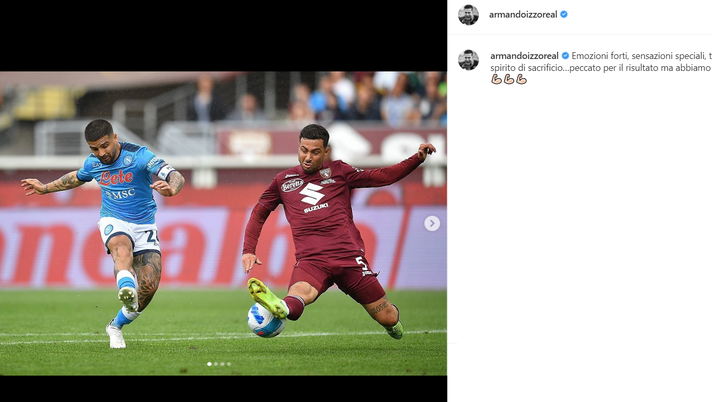 Torino, i giocatori sui social: “Peccato per il risultato ma abbiamo dato tutto”- immagine 2