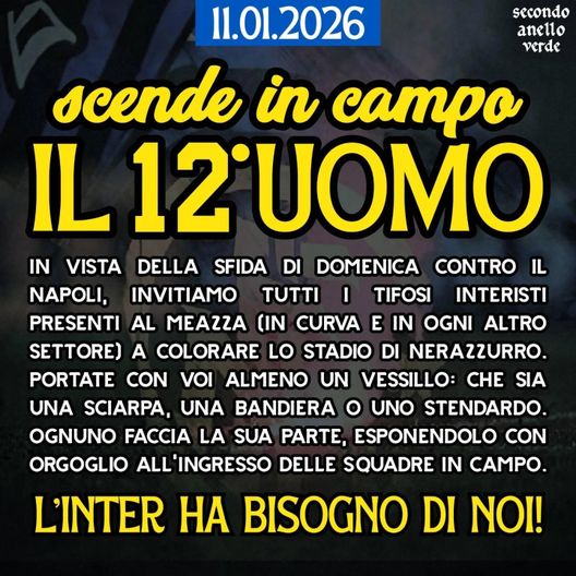 Curva Nord: “L’Inter ha bisogno di noi. E per questo contro il Napoli chiediamo di…”- immagine 3