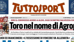 PRIMA PAGINA TUTTOSPORT OGGI: “Napoli da paura. Comanda Conte”