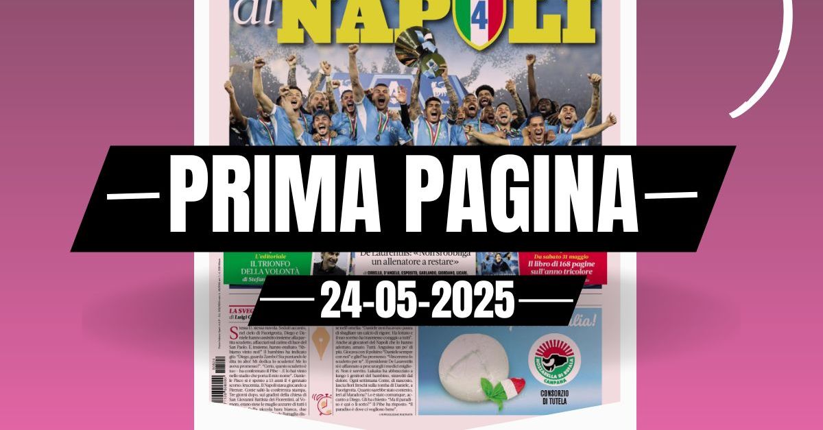 prima pagina gazzetta dello sport il regno di napoli quarto scudetto