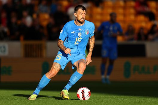 Francesco Acerbi con la maglia dell'Italia (Photo by Richard Heathcote/Getty Images) DERBY MILANO ACERBI