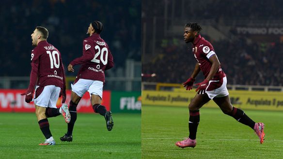 Vlasic e Zapata, Torino (Foto di Claudio Villa/AC Milan via Getty Images) Pulisic, febbre da gol: il Milan ri-prende il Toro per le corna- immagine 4