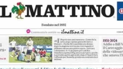 PRIMA PAGINA IL MATTINO OGGI: “Conte: “Il mio Napoli non sarà una meteora”. Il piano per Lukaku”