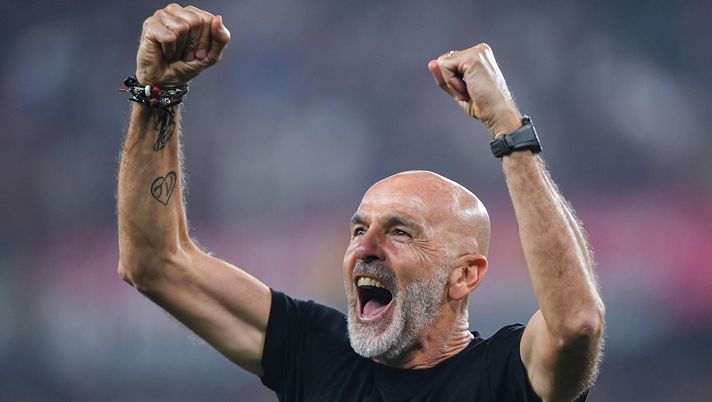 Stefano Pioli AC Milan Genoa-Milan 0-1 Serie A 2023-2024