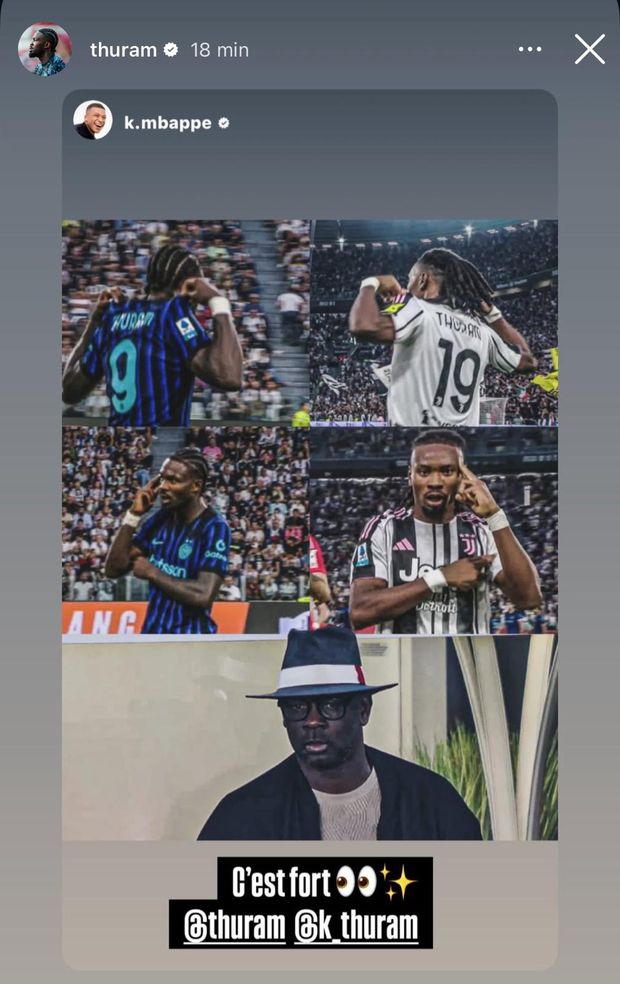 Mbappé: “Che forti i Thuram”. E Marcus condivide l’esultanza contro la Juve- immagine 3