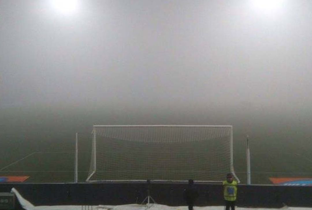 Sassuolo-Torino, nebbia