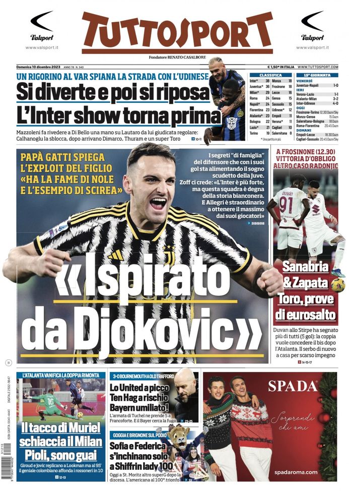 Incredibile titolo di Tuttosport: “Un rigorino al Var spiana la strada all’Inter” - immagine 1