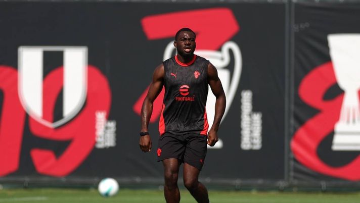 Youssouf Fofana AC Milan allenamento Milanello