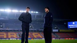 FCINTER1908 / Bayern-Inter: Bastoni in gruppo. Personalizzato per Dimarco ma…