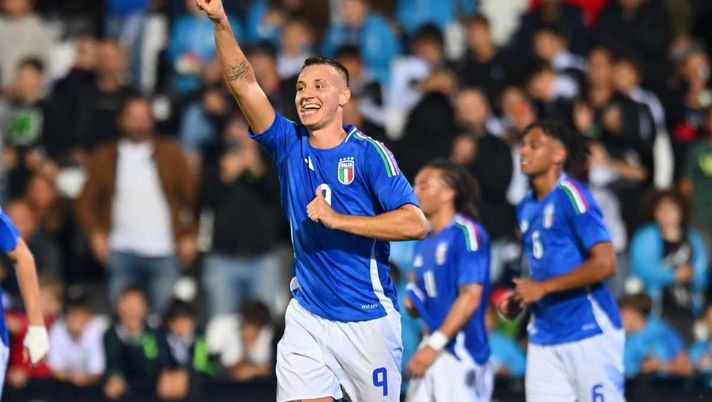 Francesco Camarda (attaccante AC Milan), qui con la maglia dell'Italia Under 21 | Milan News (Getty Images) Camarda pezzo importante del futuro del Milan: ecco la convinzione della società