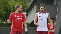 Roma, allenamento a Trigoria senza i nazionali – FOTO GALLERY