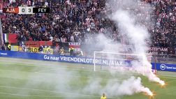 Sospensione totale Klassieker: dopo lo 0-3 Feyenoord e i razzi della curva Ajax