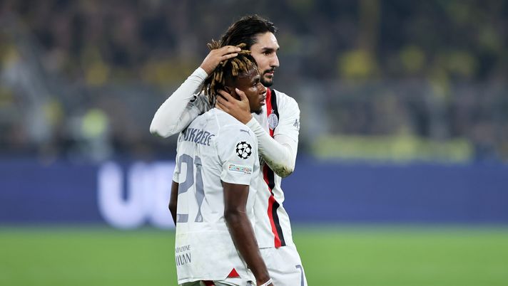 Chukwueze Adli Ac Milan Borussia Dortmund-Milan Champions League 2023-24