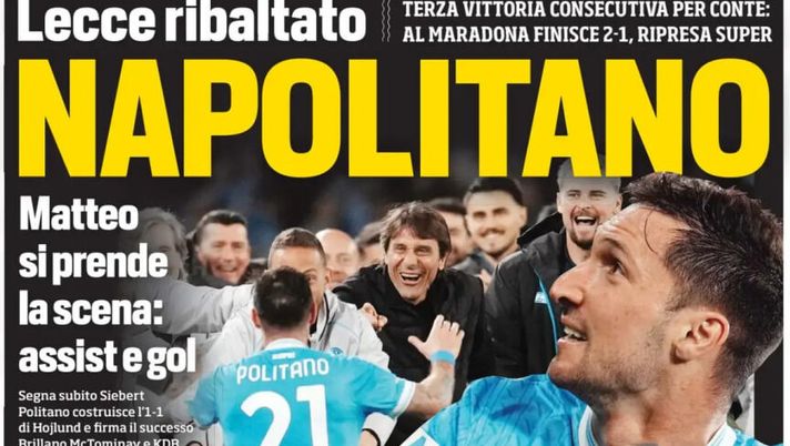 Prime pagine giornali sportivi oggi: il Napoli sui media- immagine 1