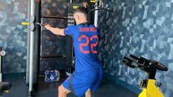 Nations League, Perisic si allena in palestra con la maglia di Dumfries