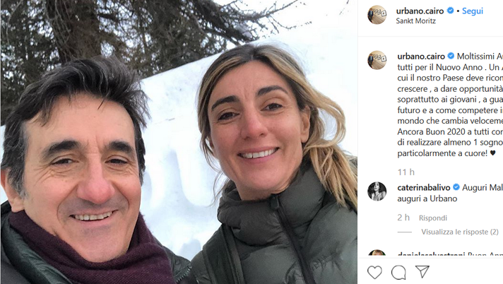Gli auguri di Cairo su Instagram: “Il nostro paese deve ricominciare a crescere” - immagine 1
