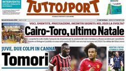 PRIMA PAGINA TUTTOSPORT OGGI: “Juve, due colpi in canna: Tomori in Arabia, poi Zirkzee”