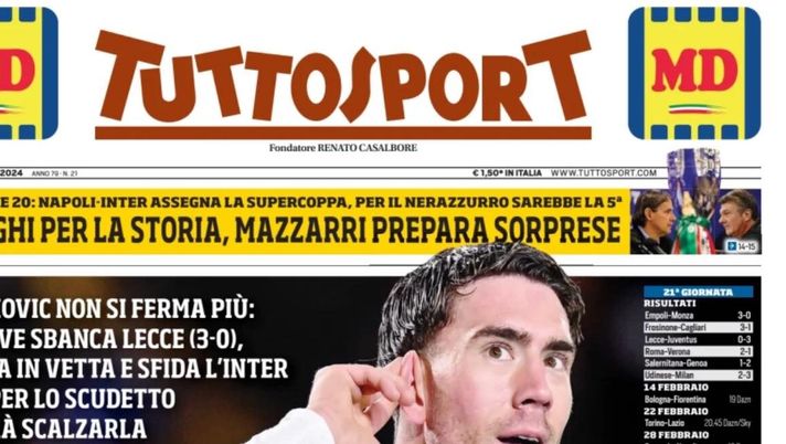 prima pagina tuttosport