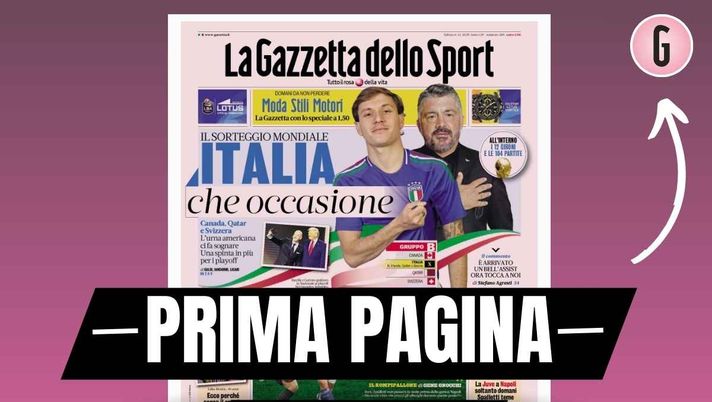 La Gazzetta dello Sport, la prima pagina di oggi, sabato 6 dicembre 2025 Prima pagina Gazzetta dello Sport: 'Il Diavolo è Modric: ecco perché senza il croato il Milan non va'