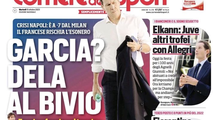IL NAPOLI SUI MEDIA – Le prime pagine dei giornali di oggi 10 ottobre 2023 - immagine 1