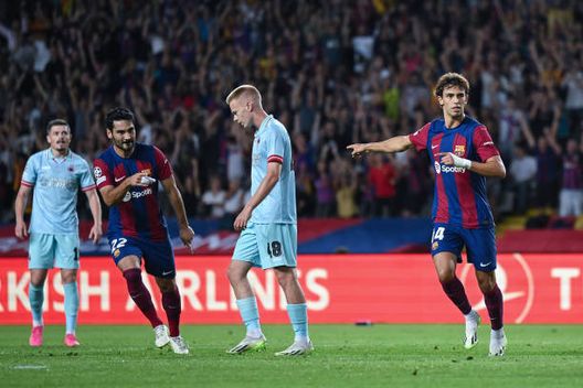 BARCELONA, SPAIN - SEPTEMBER 19: Joao Felix of FC Barcelona celebrates after scoring their team's first goal during the UEFA Champions League match between FC Barcelona and Royal Antwerp FC at Estadi Olimpic Lluis Companys on September 19, 2023 in Barcelona, Spain. (Photo by David Ramos/Getty Images) Il fratello di Felix “sorride” sui social, frecciata all’Atleti?- immagine 2