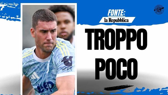 Calciomercato Milan, distanza con la Juve sulla valutazione di Vlahovic