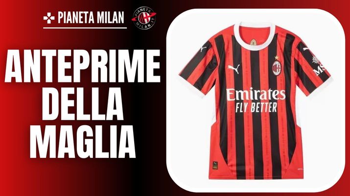 Anticipazioni prima maglia Milan 2024/2025 (via Twitter Footy Headlines)