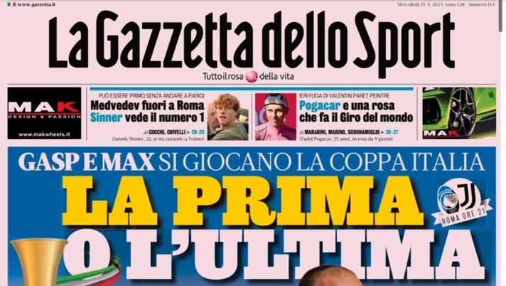 PRIMA PAGINA GAZZETTA DELLO SPORT OGGI: “Inzaghi al rinnovo, ci metto la firma”