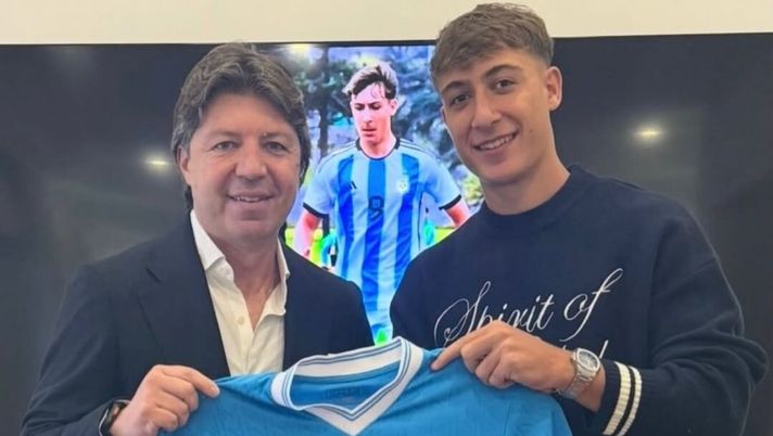 Il procuratore di Milton Pereyra presenta al popolo partenopeo il nuovo acquisto con cui il Napoli ha rinforzato l'attacco della Primavera. milton pereyra napoli