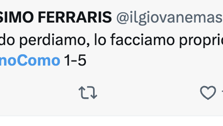 Torino-Como 1-5, le reazioni social: “Quando perdiamo lo facciamo in grande” - immagine 1