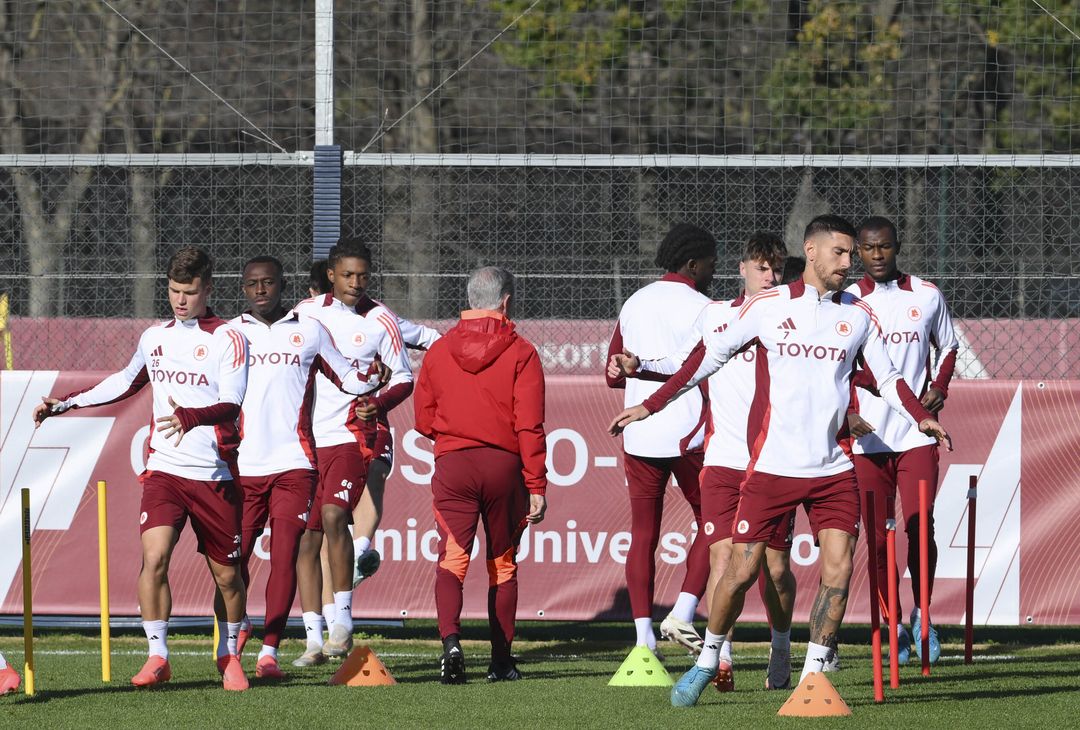 Roma, l’allenamento a due giorni dal Lecce: out Dovbyk e Cristante – FOTOGALLERY - immagine 2