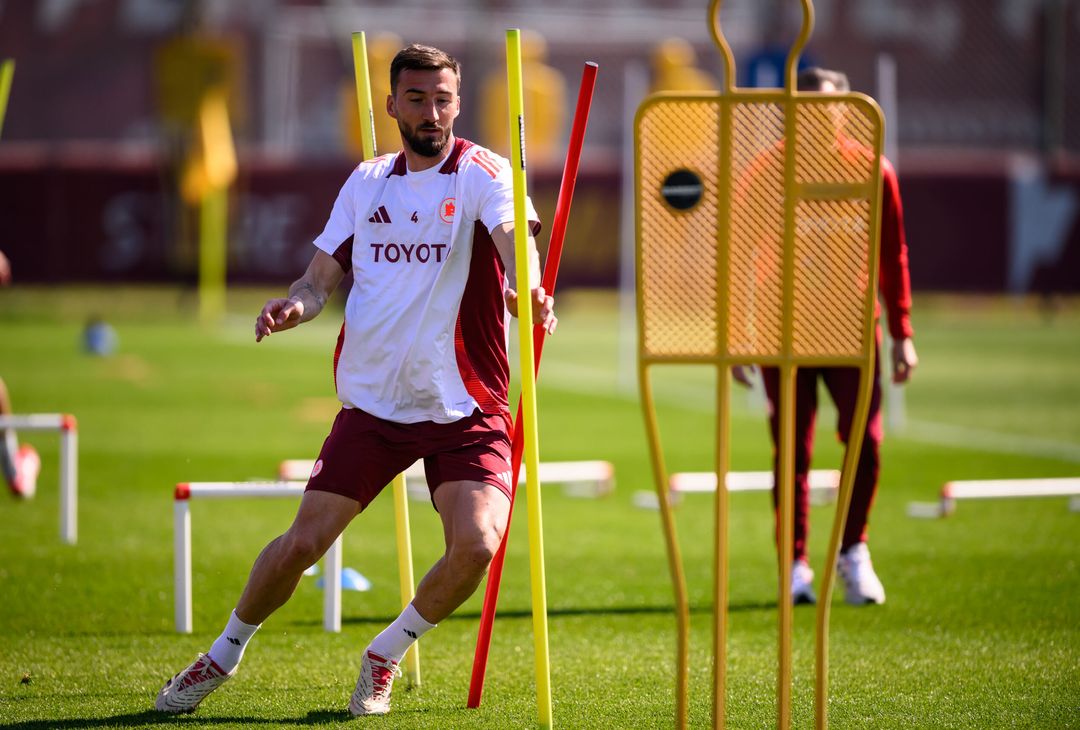 Trigoria, la rifinitura alla vigilia dell’Athletic Club – FOTO GALLERY - immagine 24