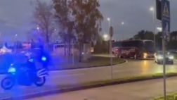 VIDEO – L’arrivo della nazionale israeliana a Udine. Bluenergy Stadium blindato