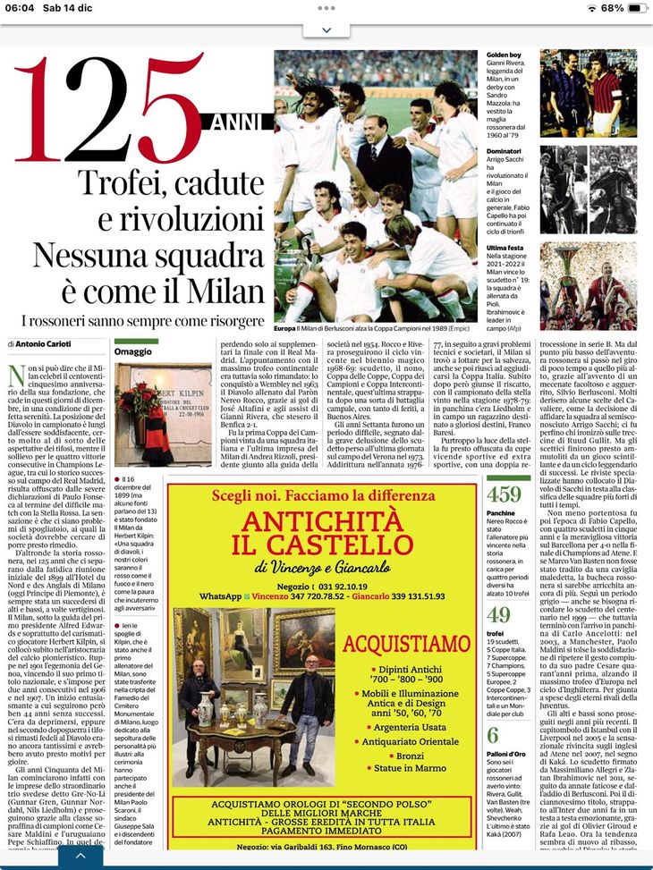 Il Milan e la sua storica alternanza fra alti e bassi- immagine 2