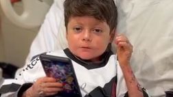 Gui, 8 anni, tifa Vasco da Gama: uscito dal coma, abbraccia i suoi idoli