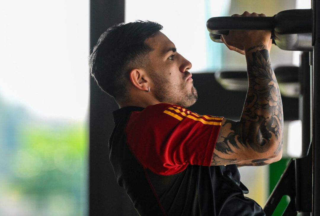 Roma, allenamento tra palestra e campo a Monzello: Dybala c’è – FOTO GALLERY - immagine 52