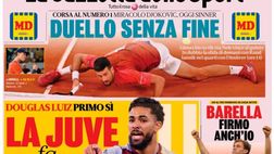 PRIMA PAGINA GAZZETTA DELLO SPORT OGGI: “Douglas Luiz primo sì, la Juve fa colpo”